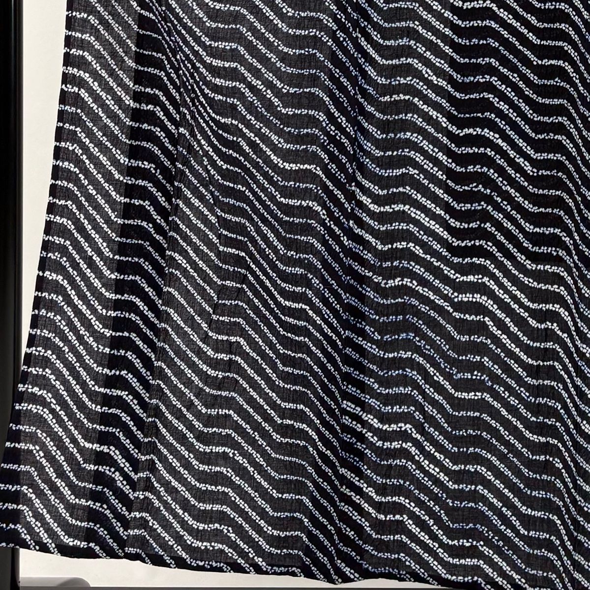 浴衣 身丈156cm 裄丈62cm S 絞り浴衣 幾何学模様 紺色 綿