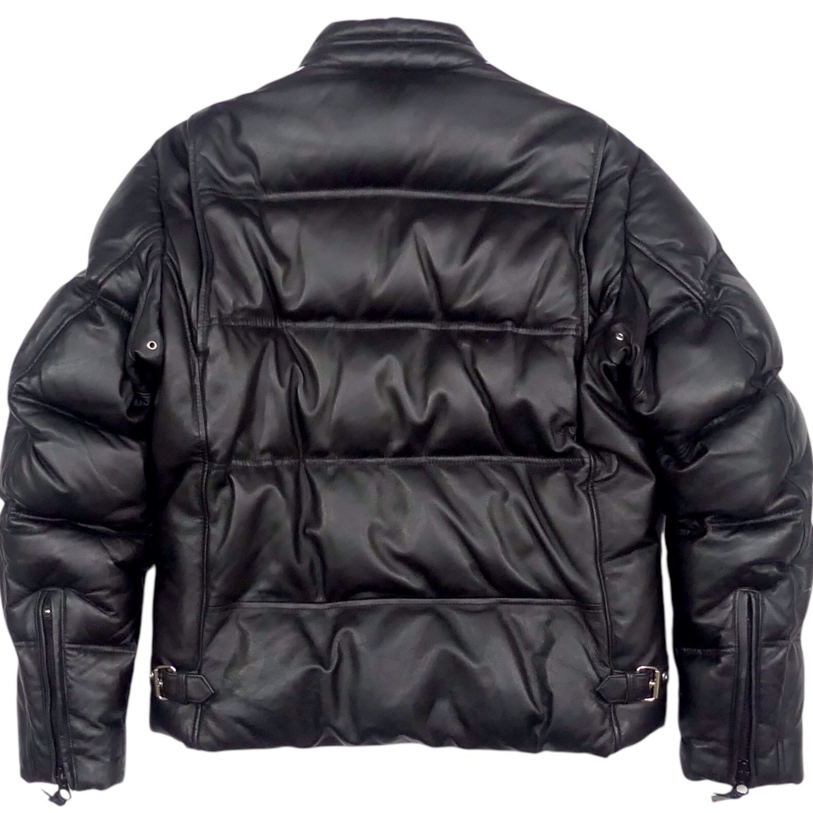 アメリカ製 Schott ショット ダウンジャケット L レザー 羊革 USA