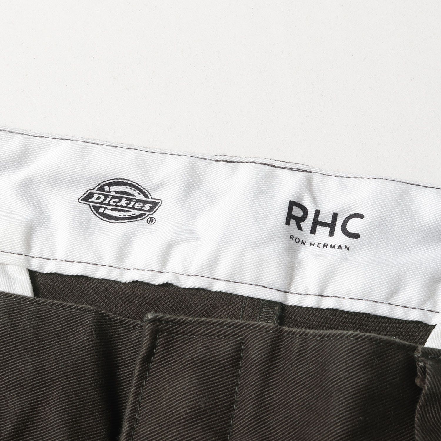 Ron Herman ロンハーマン パンツ サイズ:36 Dickies 別注 ストレッチ ツイル ストレート ワーク チノパンツ Stretch Cotton Straight Pants ジッパーフライ トラウザー RHC チャコール コラボ【メンズ】