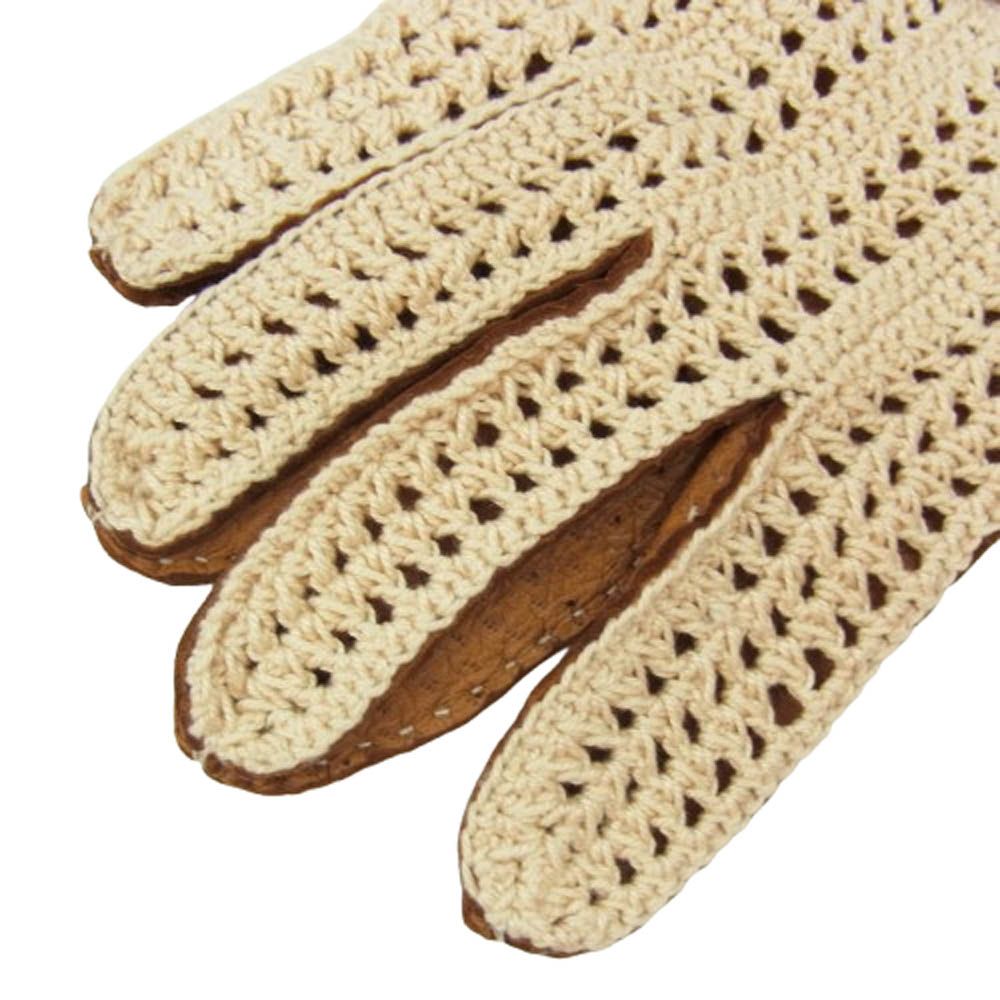 VISVIM ビズビム 0125403003011 VMC CROCHET DRIVING GLOVES ドライビンググローブ 革手袋 ブラウン系 M