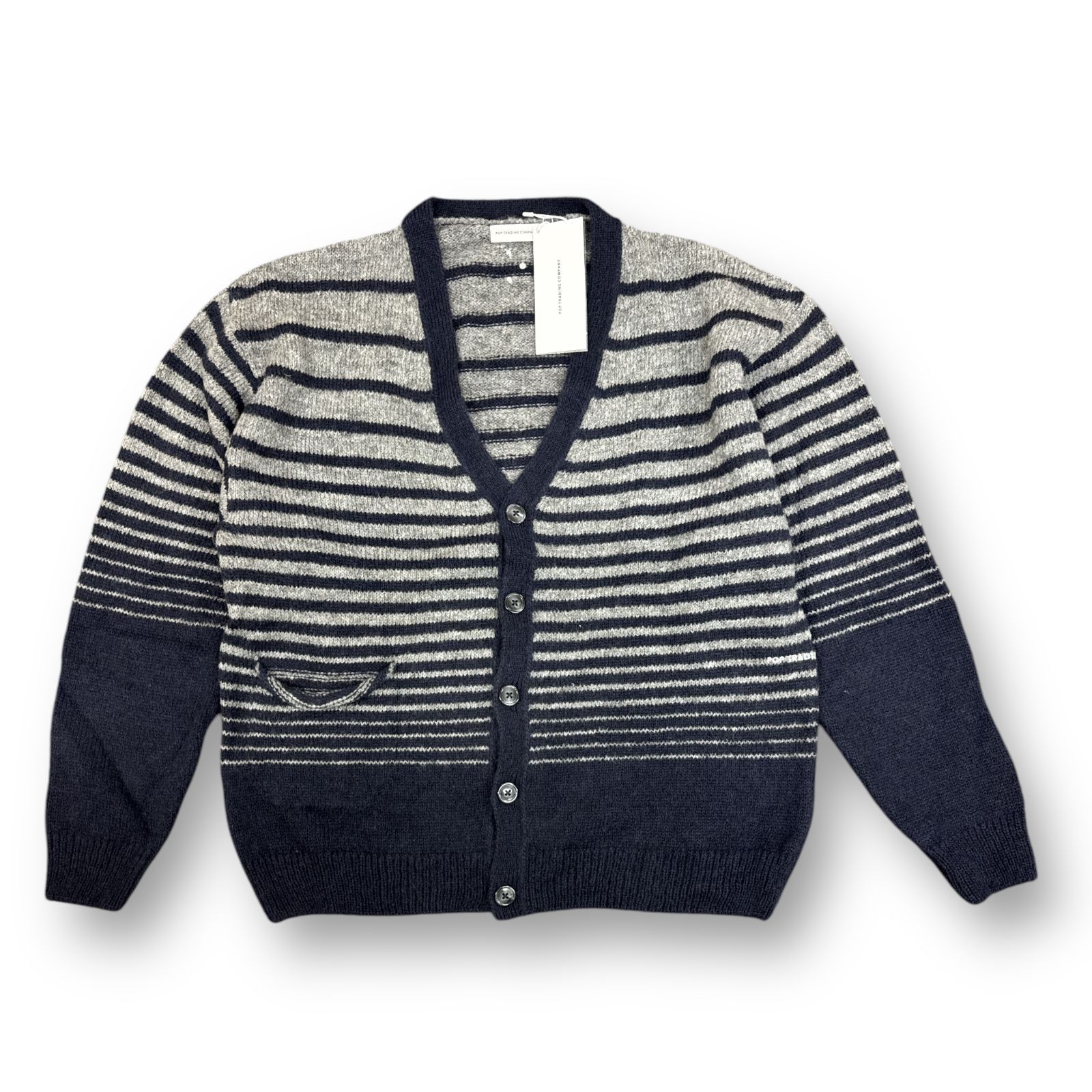 未使用品 Pop Trading Company Knitted Cardigan ニットカーディガン 