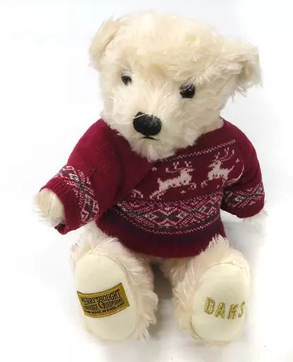 中古】ぬいぐるみ DAKSテディベア(クリーム) テディベア