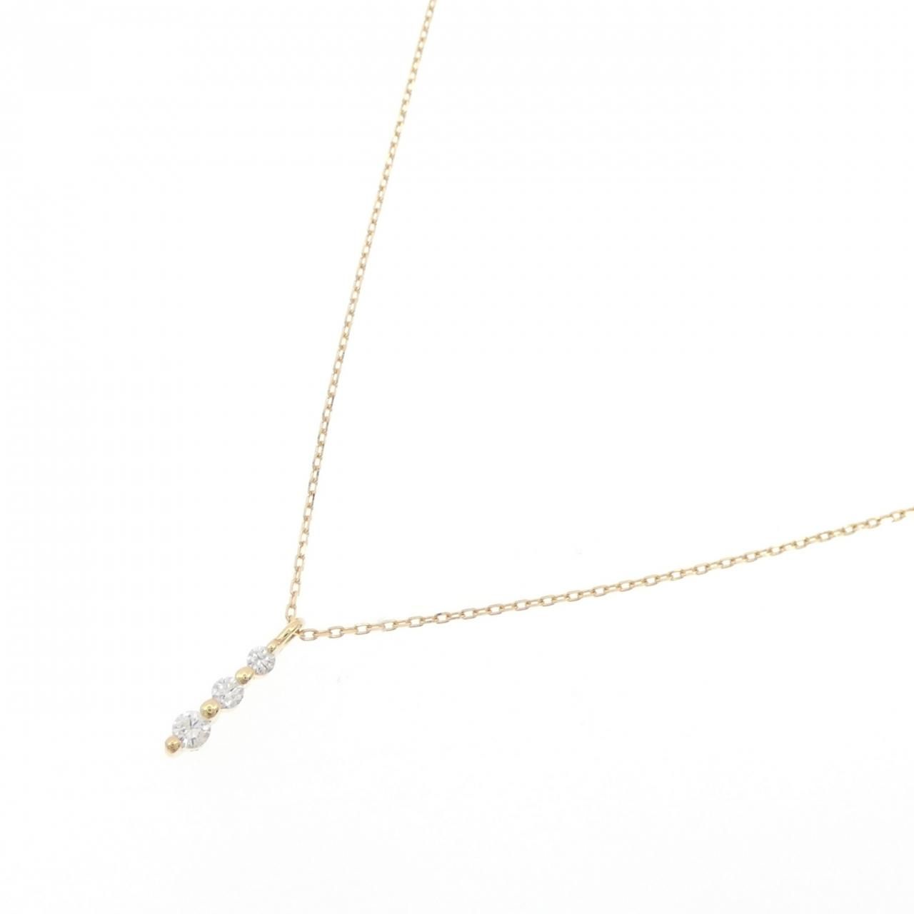 K18YG ダイヤモンド ネックレス 0.06CT