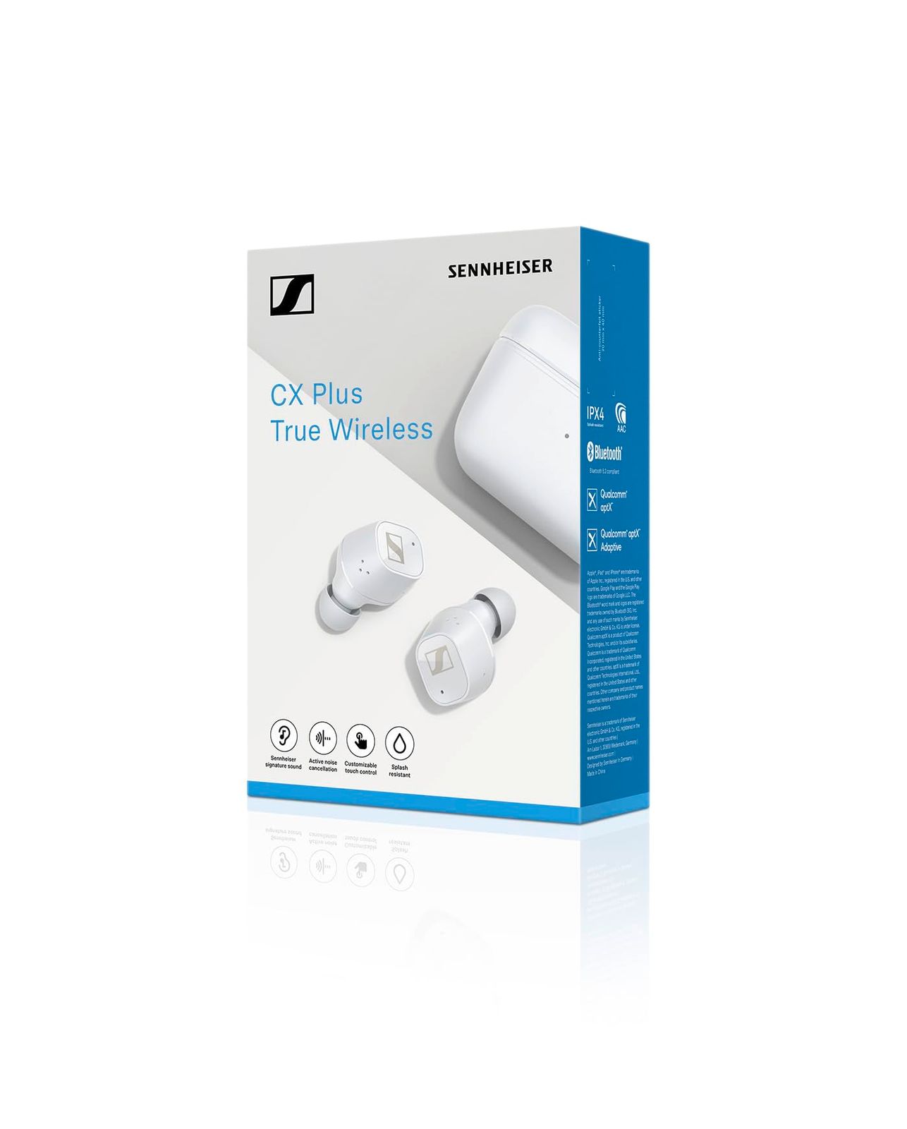 Sennheiser ゼンハイザー CX Plus True Wireless BLACK ワイヤレスイヤホン 自社開発ドライバー アクティ ゼンハイザー CX Plus True Wireless SE マットブラック SENNHEISER