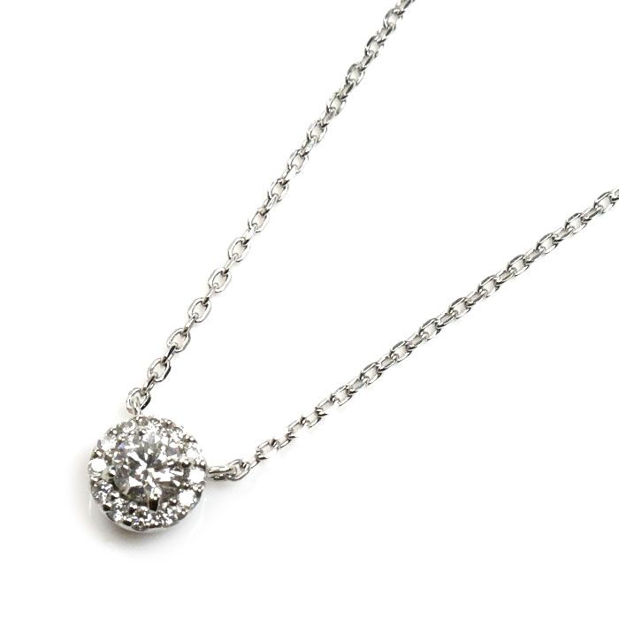 ヴァンドーム ネックレス ダイヤ ダイヤモンド 0.19ct グレース Pt950