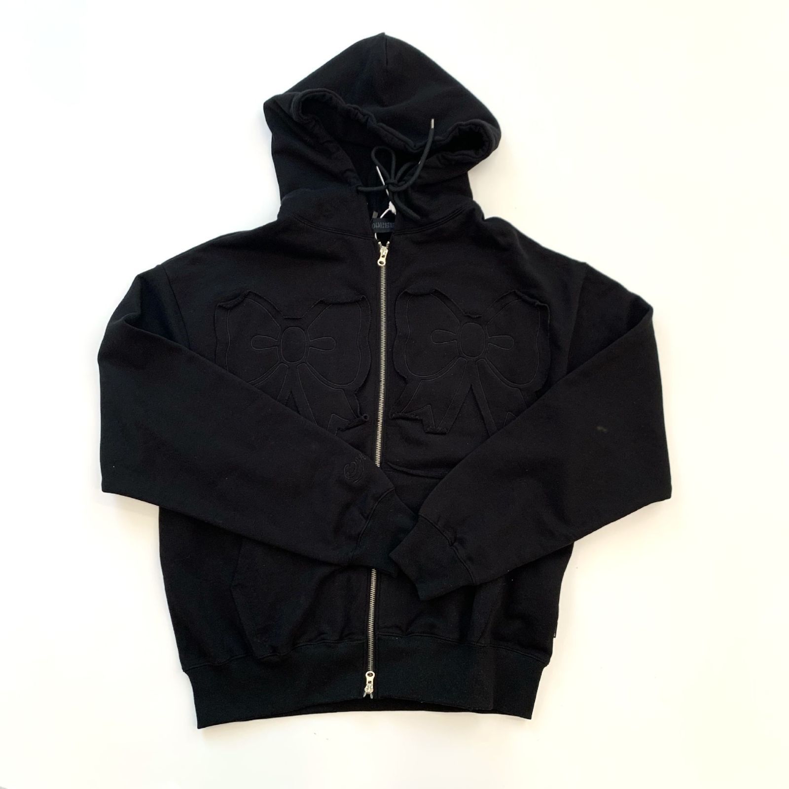 YOUHEE 韓国 大人気 パーカー YOUHEE RIBBON HOOD ZIP-UP 3COLOR