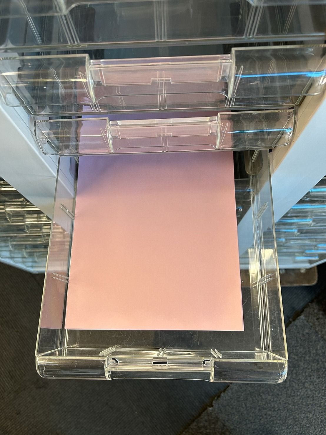 ダイシン工業 A4 深型クリスタルトレー書庫 ホワイト 幅900 奥450 高1090 レタートレー 書類整理 MARWIL-DEMENAGEMENTS_CH