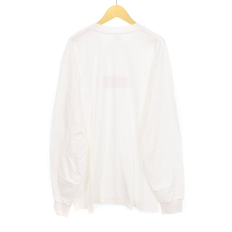 シュプリーム ボックスロゴ ロンT 白 S Supreme ボックスロゴ長袖T