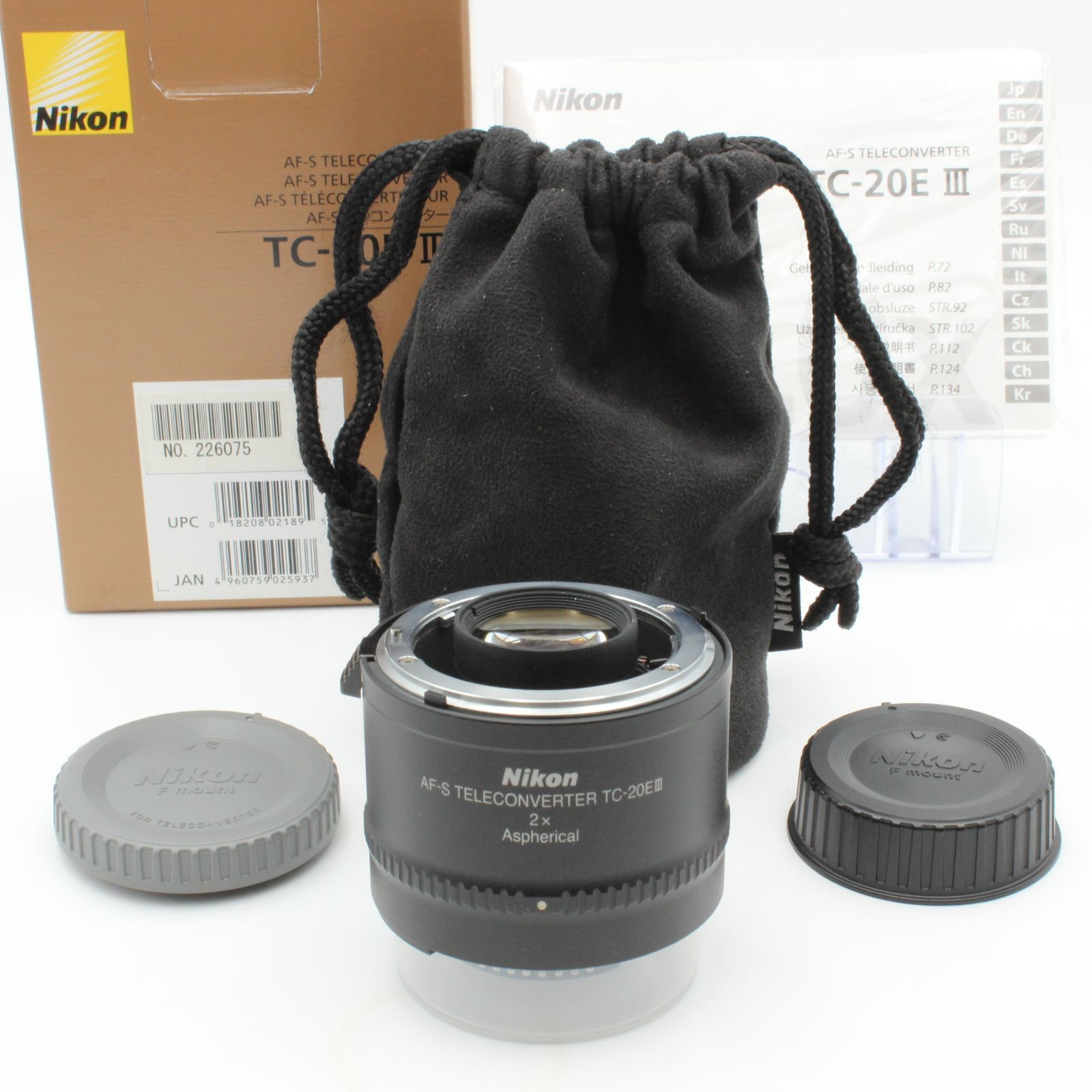 AF-S TELECONVERTER TC-20E Nikon III NIKON ニコン II ☆極上美品