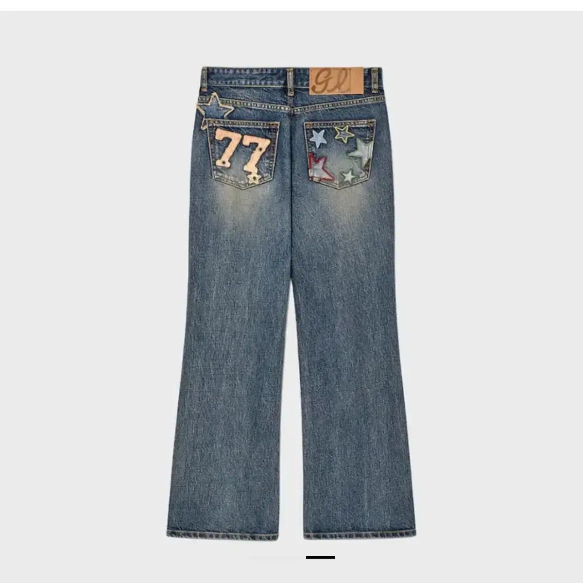 ★GLOWNY★WESTERN FLARE JEANS (VINTAGE BLUE)★正規品/送料込 GLOWNY(グロウニー) WESTERN FLARE JEANS ( VINTAGE BLUE ) S