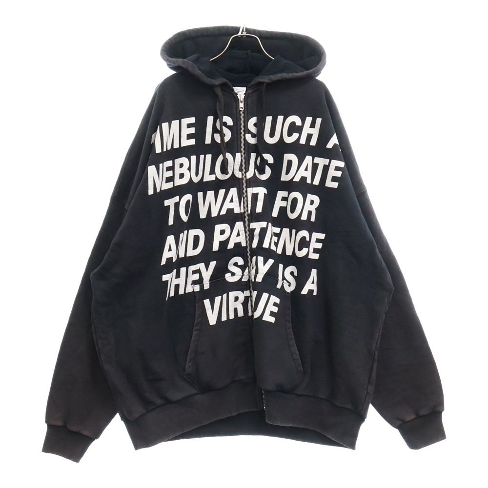 VAQUERA (ヴァケラ) 24SS GIANT ZIP UP HOODIE フロントプリント 