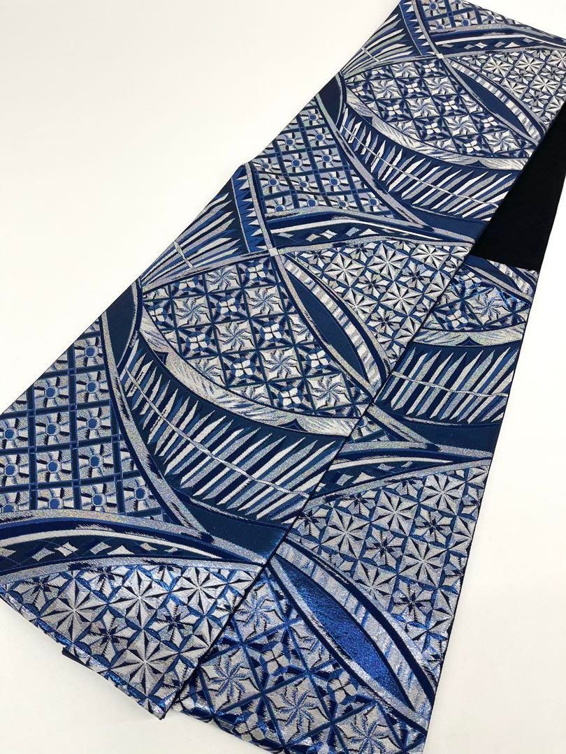 薩摩切子柄 袋帯 七色 キラキラ 正絹 六通 - メルカリ