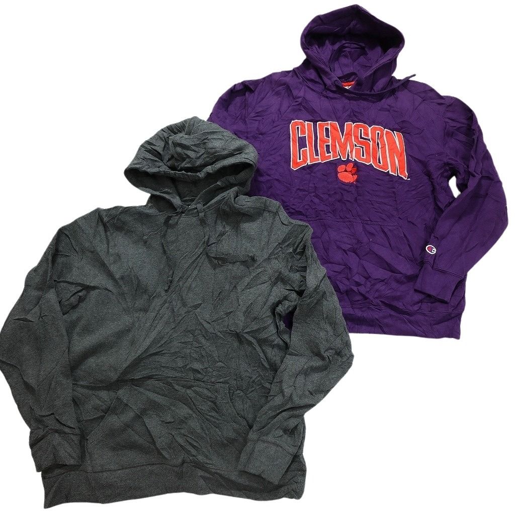 古着卸 まとめ売り チャンピオン Champion スウェット 8枚セット メンズ L フーディー アーチロゴ カレッジ風 古着 NC0979