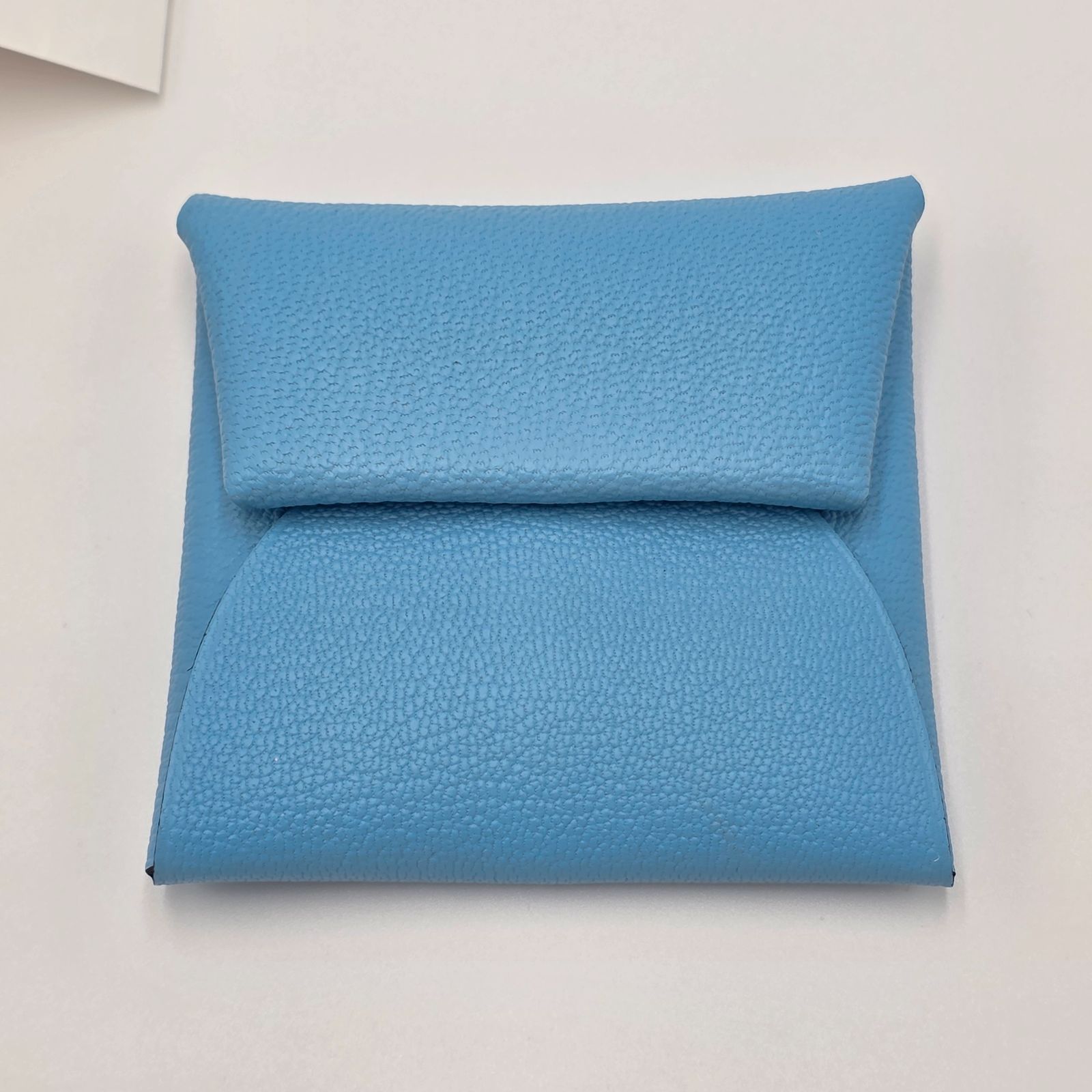 新品未使用HERMESエルメス　バスティア(セレスト)W刻印 新品／N】ショップカード付 HERMES エルメス バスティア