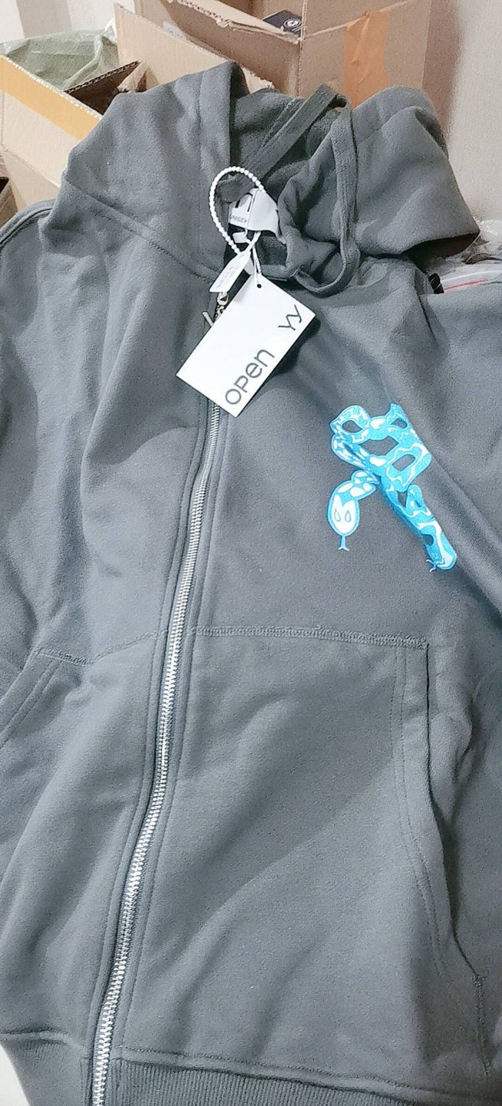 OPEN YY オープンワイワイ パーカー BLUE RIBBON SNAKE HOODIE