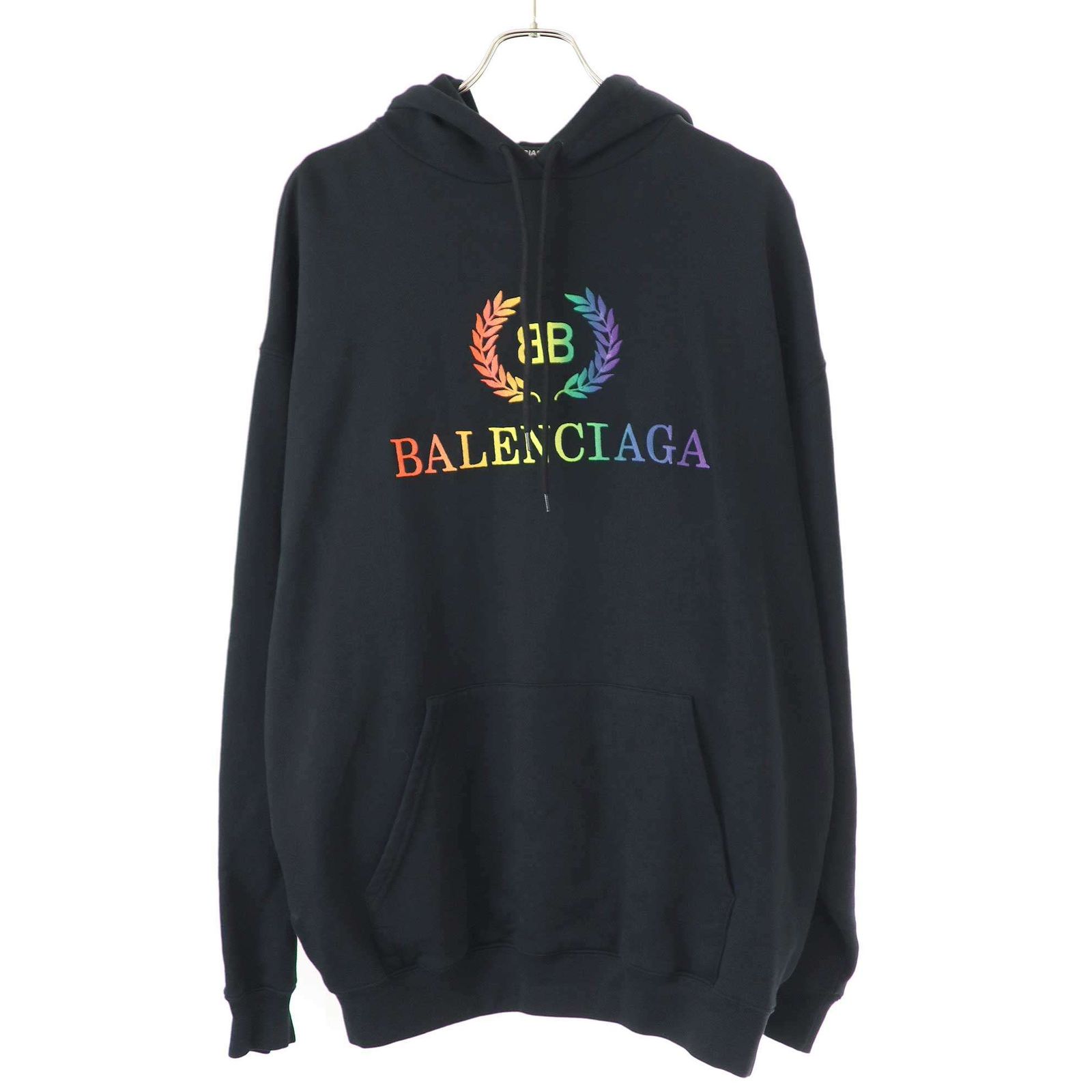 BALENCIAGA バレンシアガ BBロゴ プルオーバースウェットパーカー 