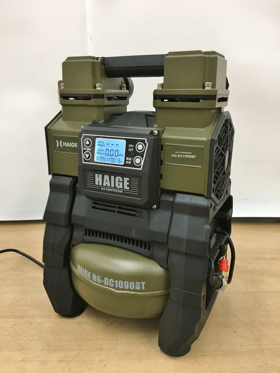 エアーコンプレッサー HG-DC1090BT ハイガー HAIGE タンク容量5L 2508LT277