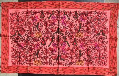 インド☆刺繍タペストリー〜その14〜 - メルカリ