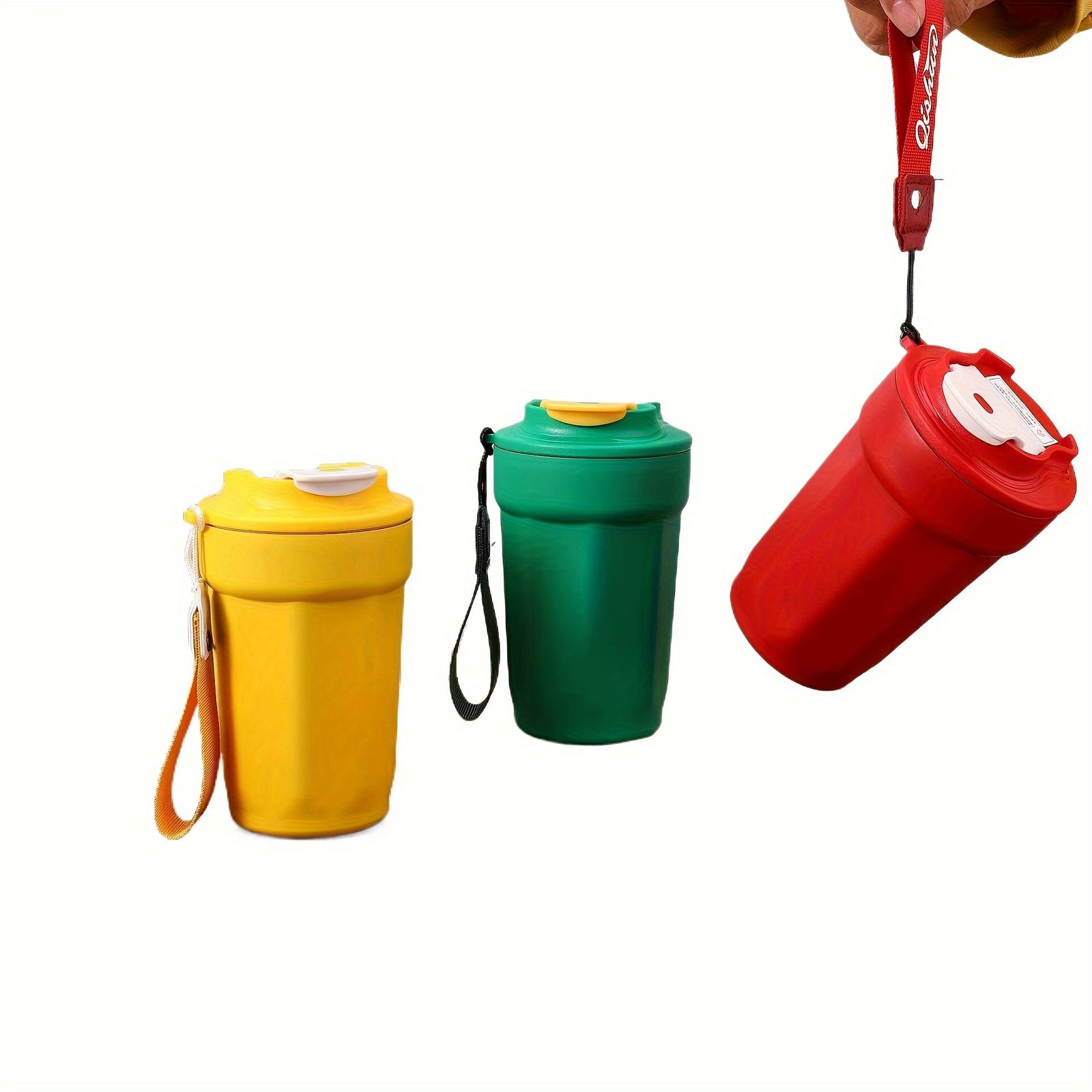25 - 450ml の二重壁断熱ステンレス製コーヒーカップ - マグカップ 再利用 リサイクル 旅行に便利 手洗いのみ