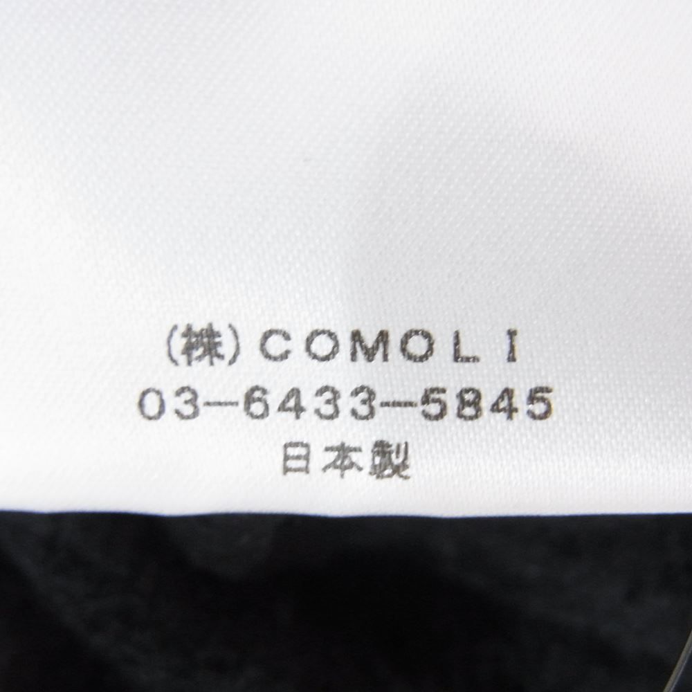 COMOLI コモリ 21AW U03-05011 ジップアップ 日本製 シルク フリース ...