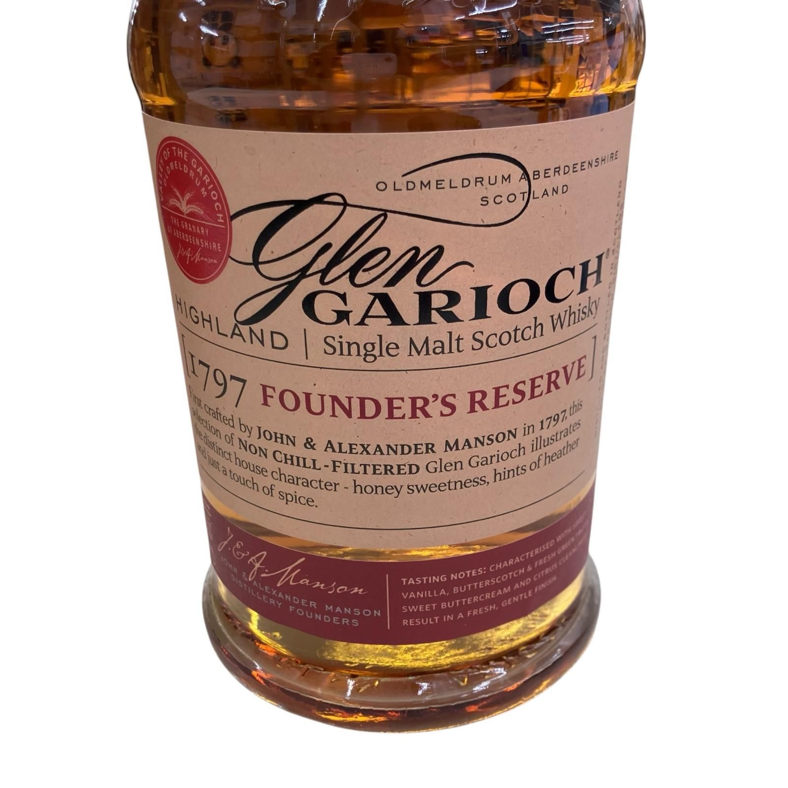 186000 GLEN　GARIOCH グレンギリー　1797　ファウンダーズ　リザーブ [240617HM020117] 186000 GLEN GARIOCH グレンギリー 1797 ファウンダーズ リザーブ