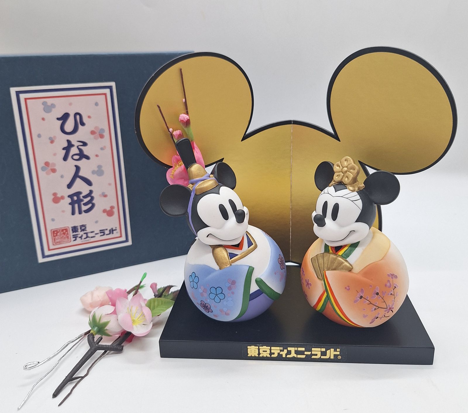 東京ディズニーランド ひな人形 ミッキーマウス ミニーマウス ひな祭り 陶器 ミッキー＆ミニー 雛人形 美品 【6123】 - メルカリ