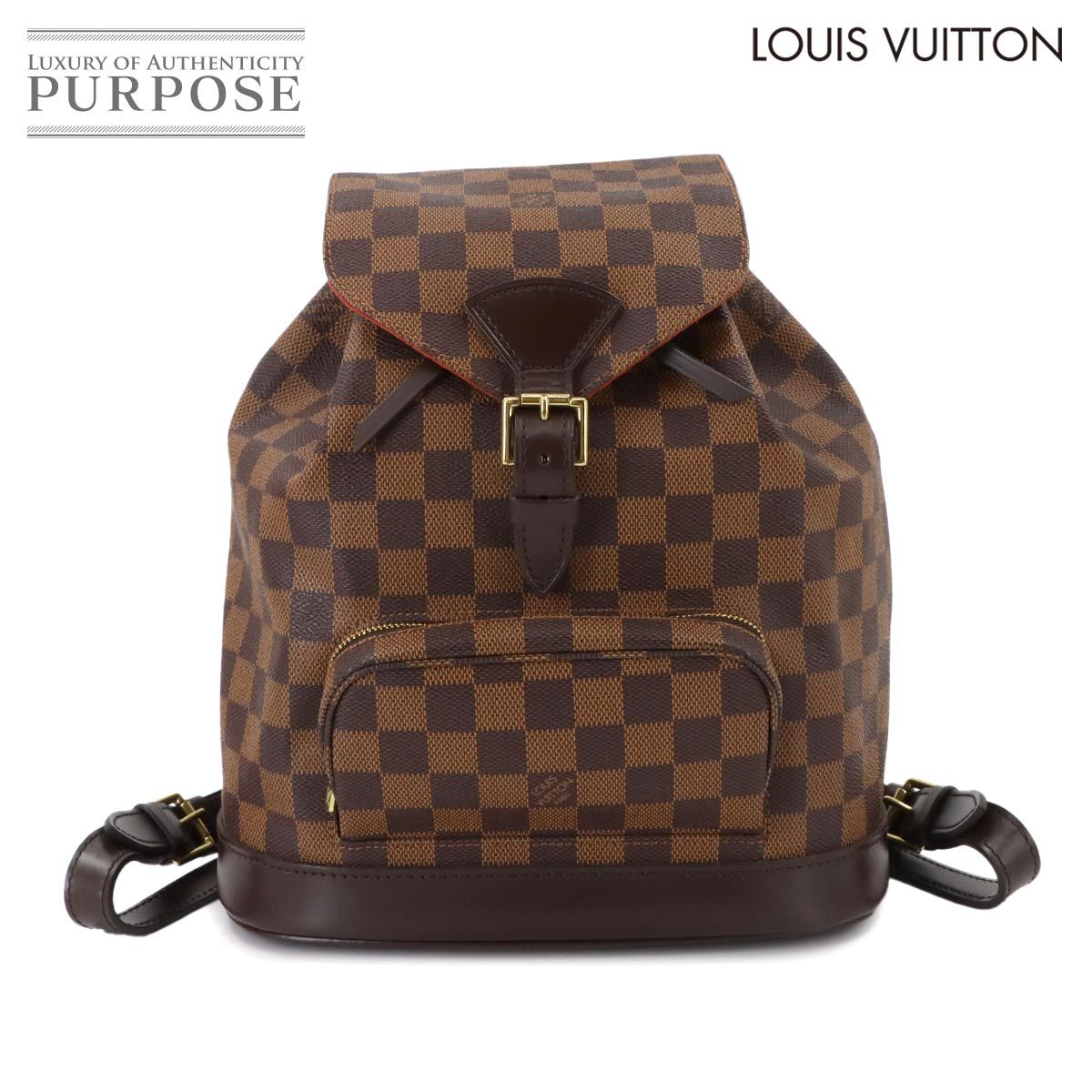 ルイ ヴィトン LOUIS VUITTON ダミエ モンスリ MM パーソナル SPO バックパック リュックサック エベヌ N51143 90294276