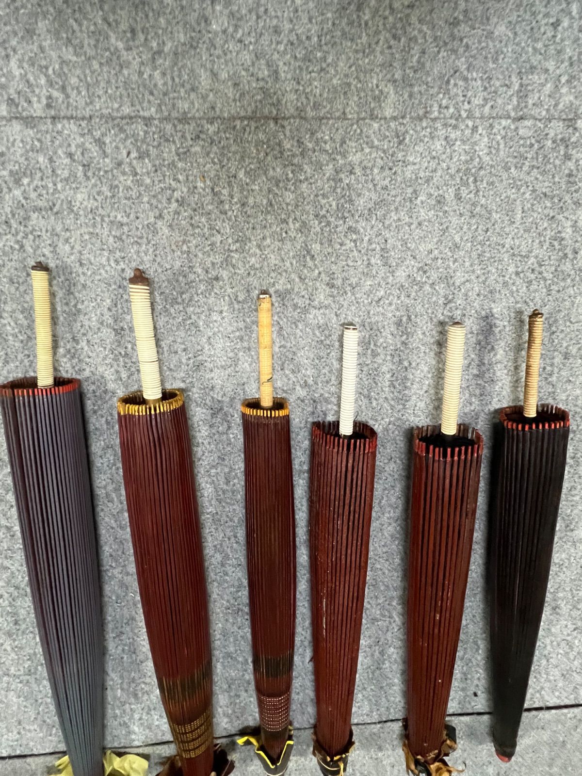 ︎ 番傘 まとめ 6本 昔の番傘 和傘 和傘 舞台道具