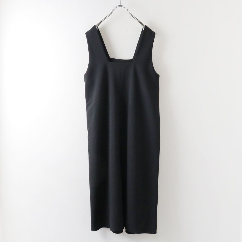 エンフォルド ENFOLD SQUARE-NECK LAYERED DRESS オンライン
