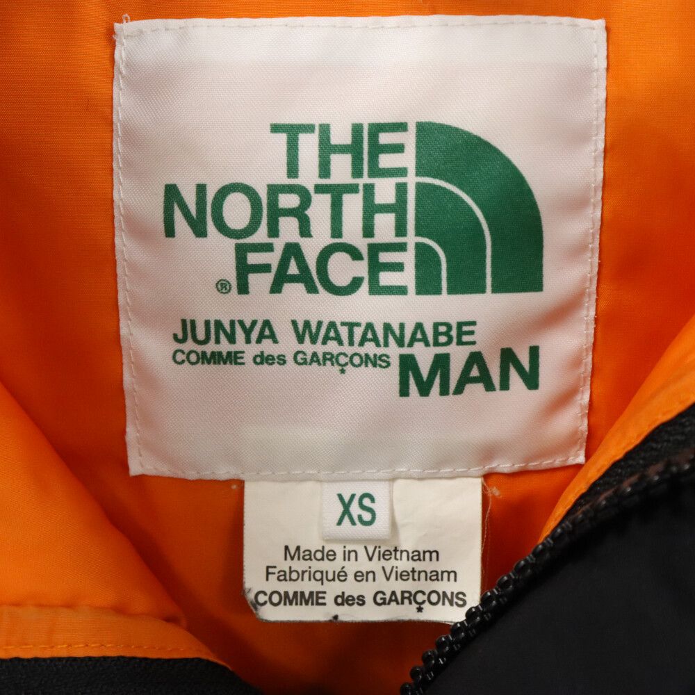 JUNYA WATANABE COMME des GARCONS (ジュンヤワタナベ コムデギャルソン) ×THE NORTH FACE  ×ザノースフェイス ダウンジャケット ロゴプリント ブラック NF0A3KEK