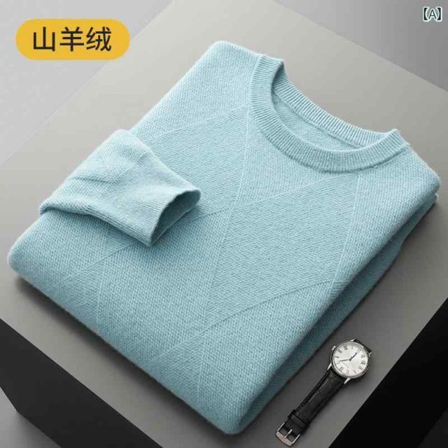 [XL]秋冬 コーデ メンズ 用 服 シンプル ファッション オシャレ 大人 かっこいい 大きいサイズ ストリート 紳士服  ラウンドネック 長袖 セーター 厚手 幾何学 ウール ニット シャツ