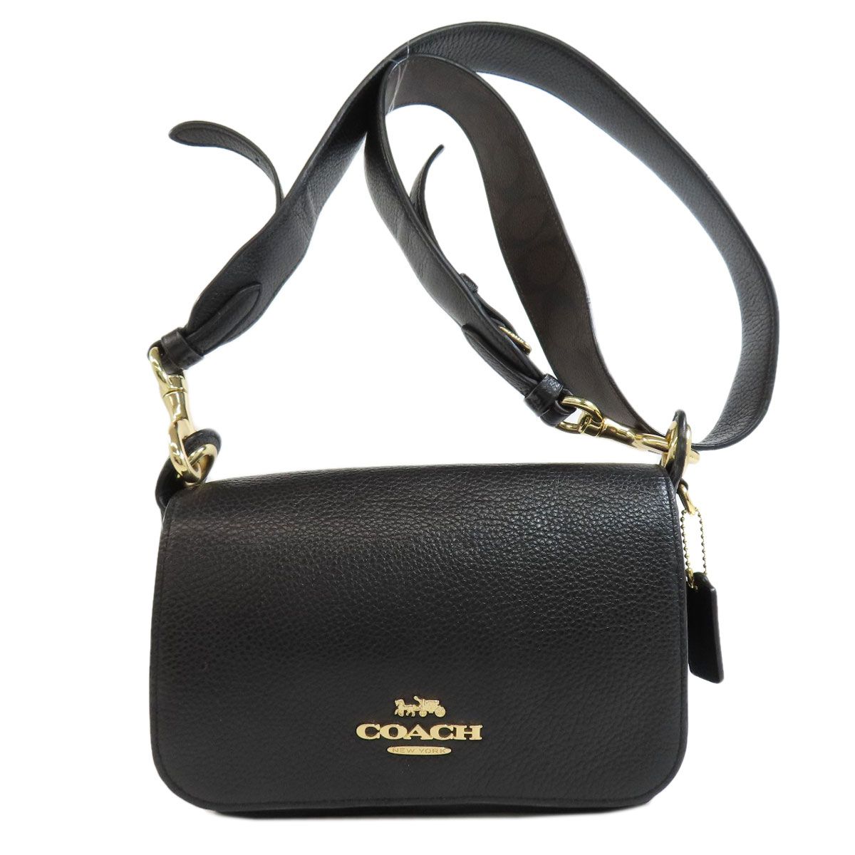COACH コーチ F77979 ロゴ ロングショルダー ショルダーバッグ レザー 