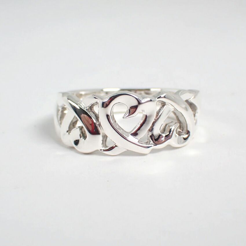 ティファニー 925 ラビングハート リング/14号/g456-32 - メルカリ 