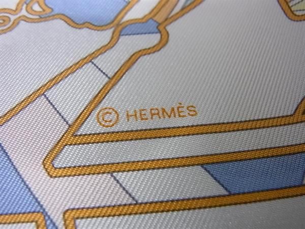 □新品同様□ HERMES エルメス タッタソール ジグザグ カレ45 プチカレ  