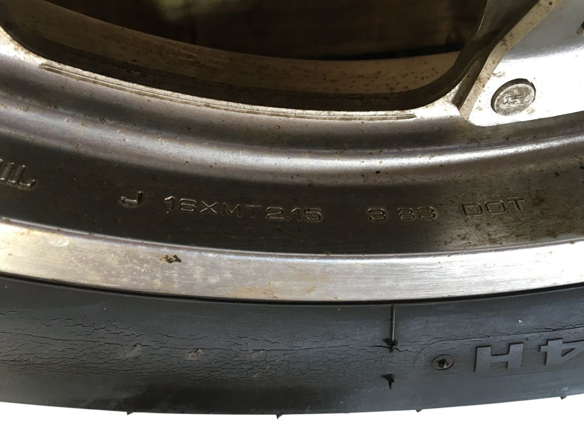 HONDA VT250F FC MC08 前後 ホイール セット ブーメランコムスター インボードディスク キャリパー付 2738-Z4309 BRIGHTFACE_UK