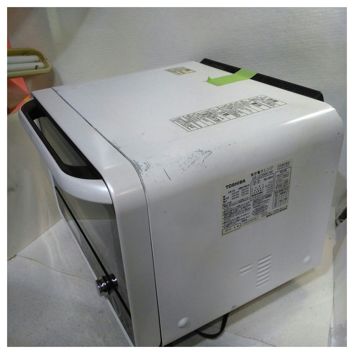 動作確認済】【中古】本体のみ 東芝 30L 過熱水蒸気オーブンレンジ ER-JZ2000-W ホワイト系 2015年製 - メルカリ