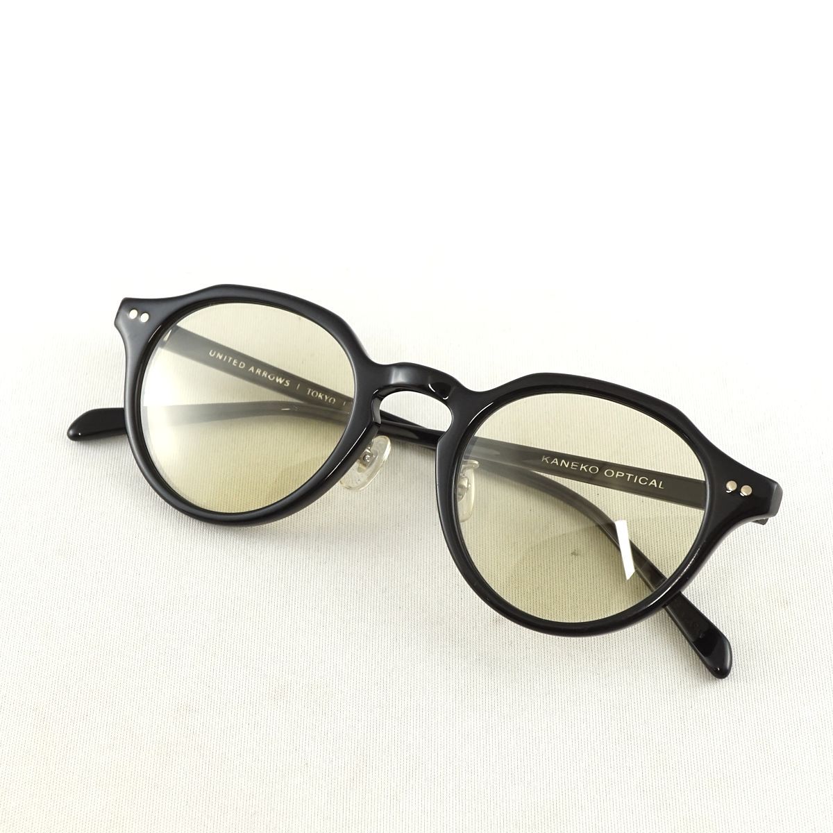 金子眼鏡ｘBEAUTY＆YOUTH UNITED ARROWS Matt サングラス USED美品 度なし KANEKO OPTICAL ユナイテッドアローズ MADE IN JAPAN X5850