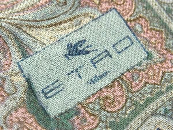 □新品□未使用□ ETRO エトロ ウール×シルク ペイズリー柄 ストール