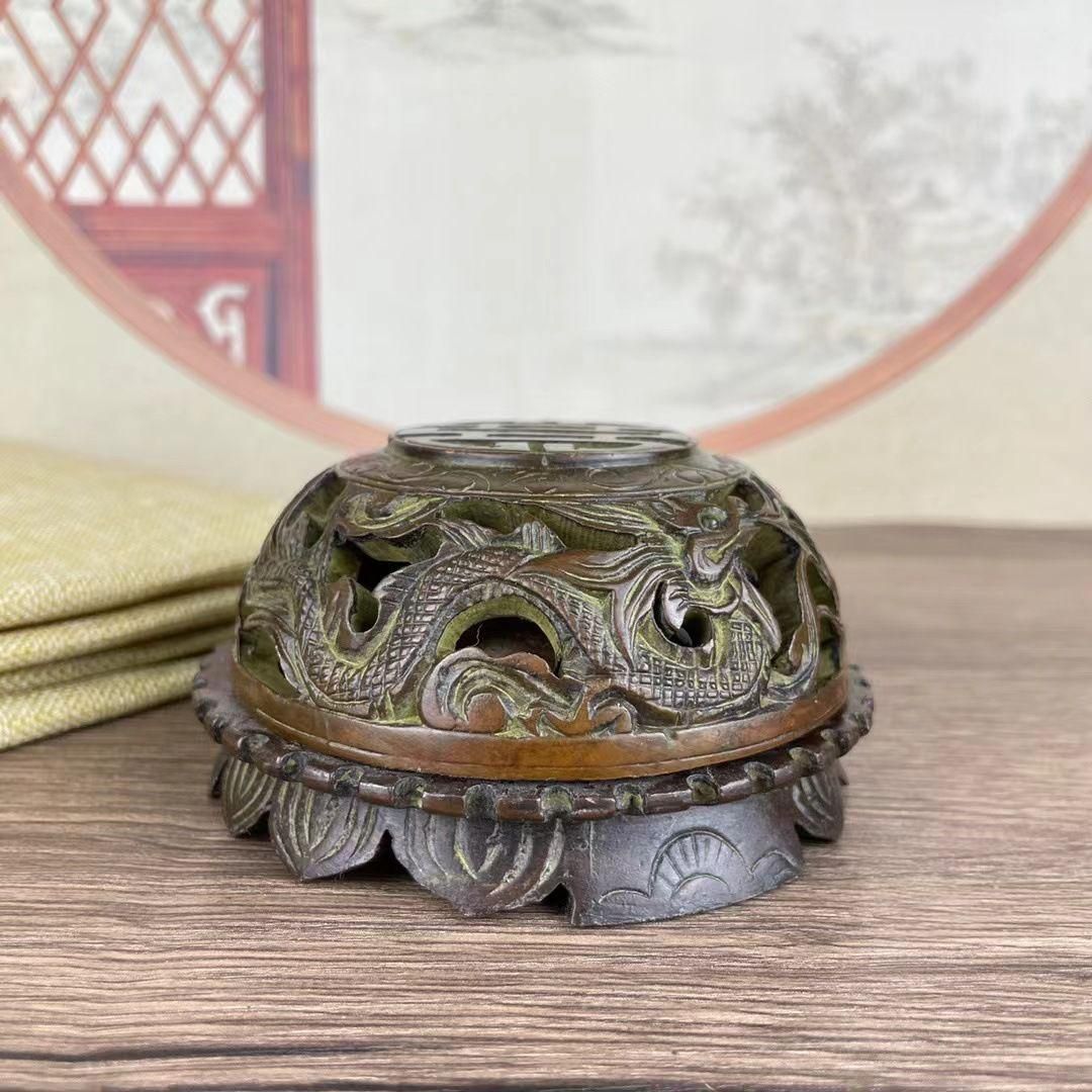 双龍蓋香炉