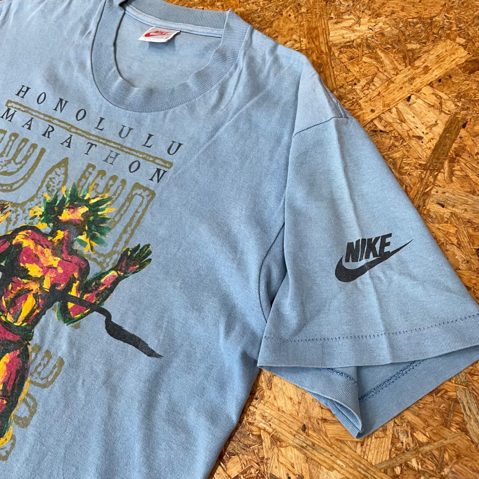 90s USA製 NIKE 1994年 ホノルルマラソン Finisher Tシャツ S