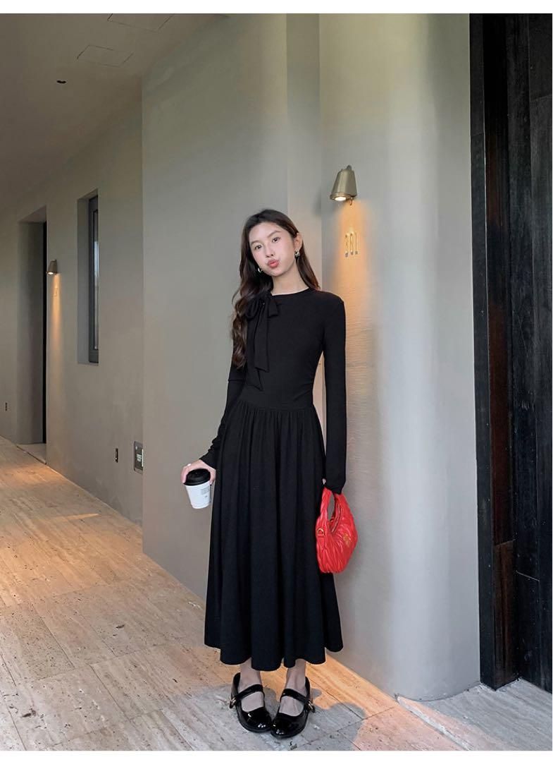 注目度抜群 春のワンショルダーロングニットドレス NEXPOTALLINN_EU