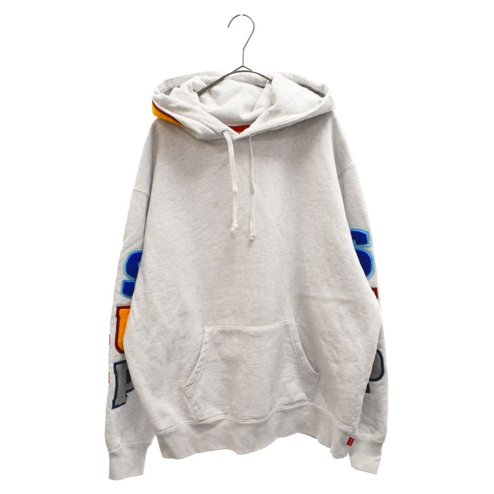 SUPREME (シュプリーム) 22SS Team Chenille Hooded Sweatshirt チーム シェニール フーデッド スウェットシャツ  プルオーバーパーカー マルチカラー - メルカリ