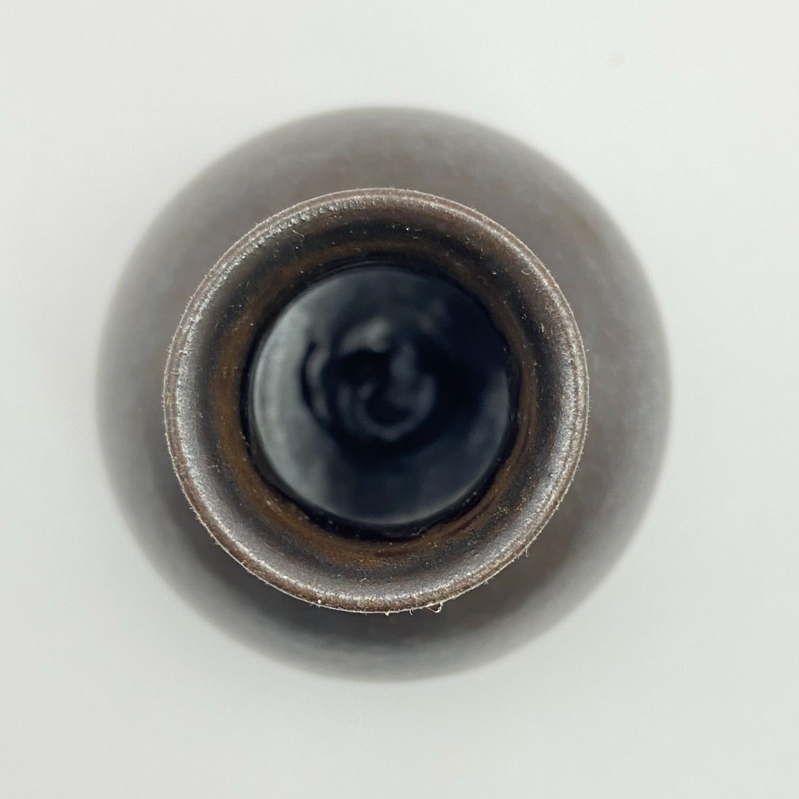 新古】利休鶴首茶入 笹田有祥 共箱入 二つ仕覆付 大名物 漢作唐