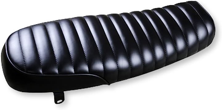 Lezalic 互換品 タックロール風 バイク シート ヴィンテージ フラットシート 全長640mm 幅250mm 汎用 TW200 SR400 W1 W600 SR500 GB250 FTR223 TW225 VANVAN