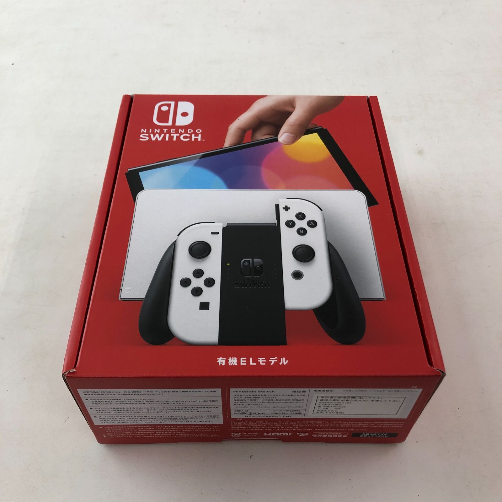 02m2089 Nintendo Switch本体(有機ELモデル) Joy-Con(L/R)ホワイト ※未使用品 - メルカリ