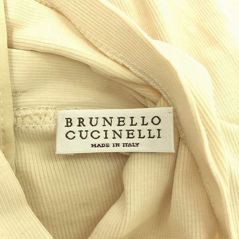 BRUNELLO CUCINELLI / ブルネロクチネリ | コットン ビジュー装飾 