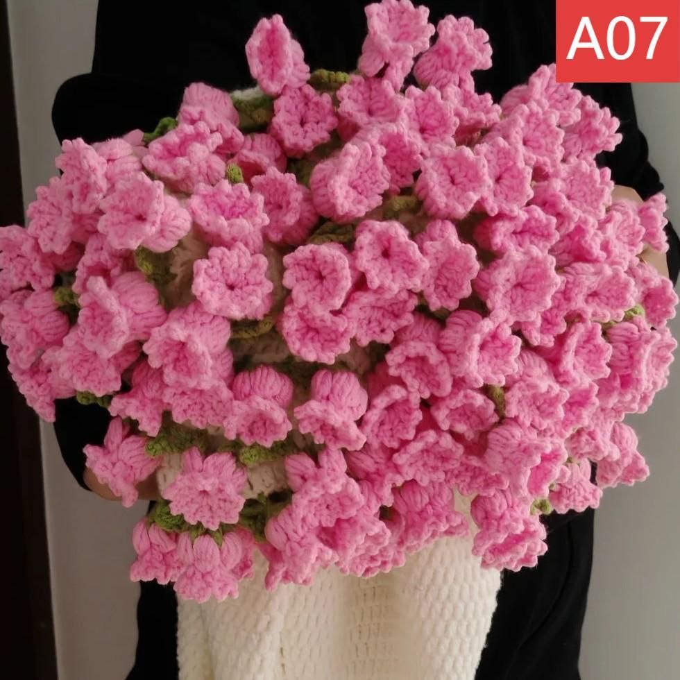 77cm ブーケブランケット 花束ブランケット　スズラン　淡色　マルチカバー 花束ブランケット ブーケブランケット フラワーブランケット