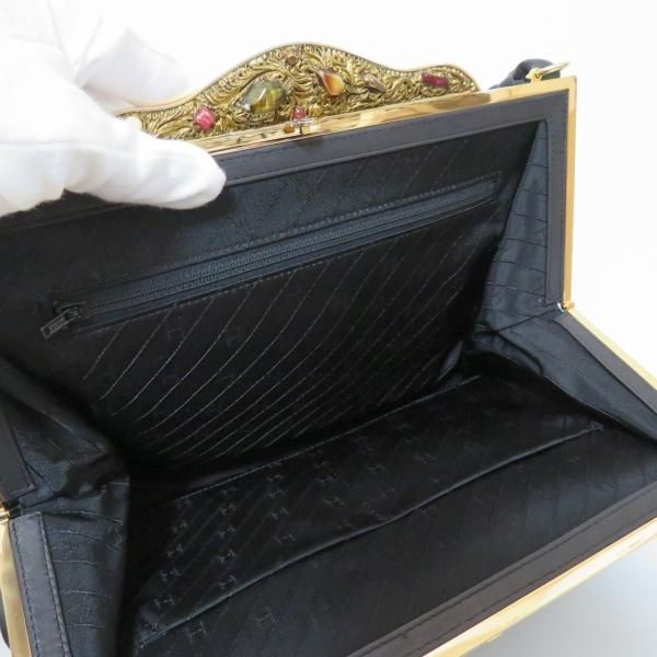 【激レア✨️美品】HAMANO 濱野皮革工藝 サンピエトロ クロコダイル ブラック 激レア✨️美品】HAMANO 濱野皮革工藝 サンピエトロ