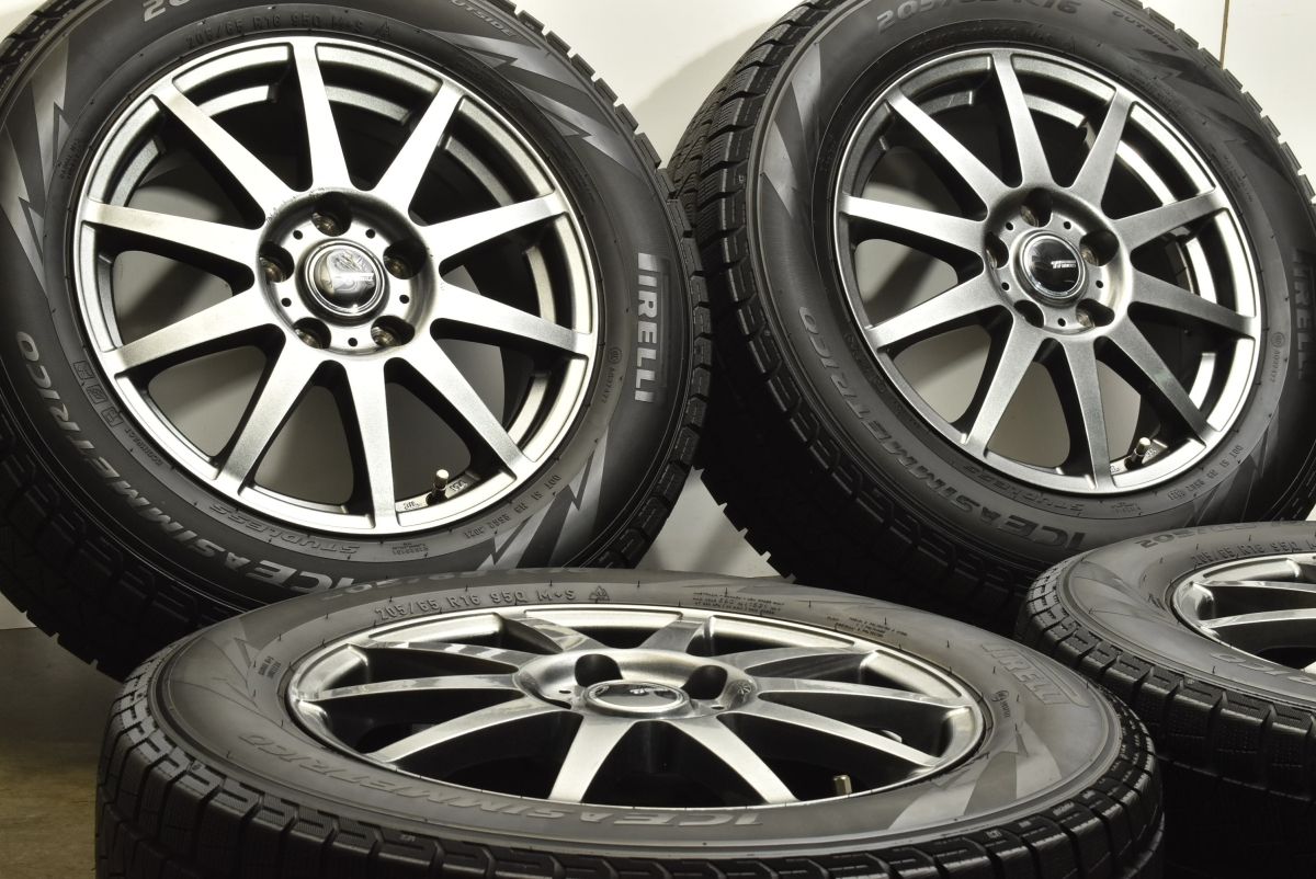 【バリ溝　美品】FIAT 500X スタッドレスセット　215/60R16 ☆美品☆ スタッドレスタイヤ ホイールセット 215⁄60R16 バリ溝 美品