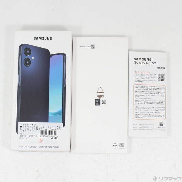 ［新品・未使用］GALAXY A25 5G SCG33 ブラック 未使用】SAMSUNG au 【SIMフリー】 Galaxy A25 5G ブラック 4GB